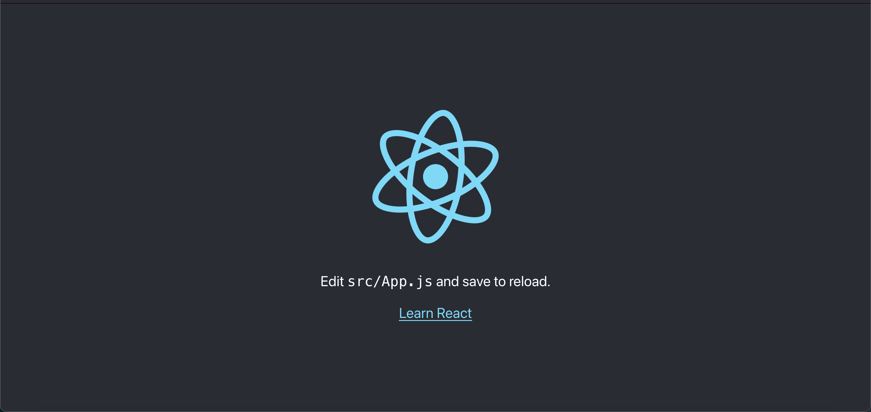 ReactJS Welcome Page
