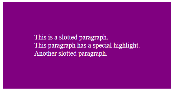 Advanced Content Styling using Slot