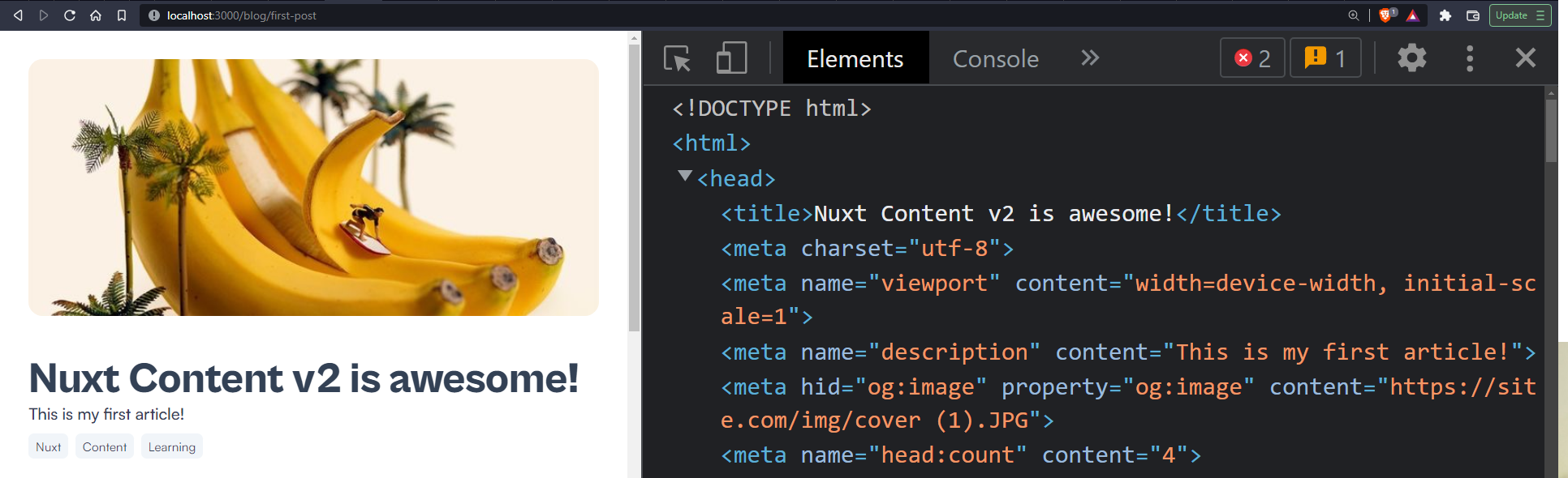 Image meta set with useHead