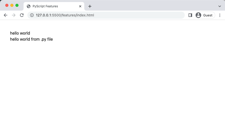 2. .py file output