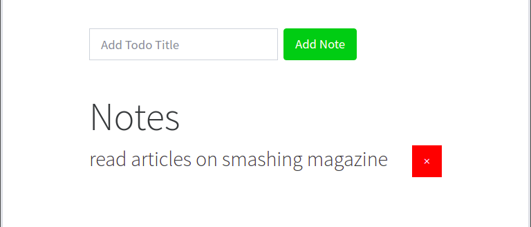 Notes component