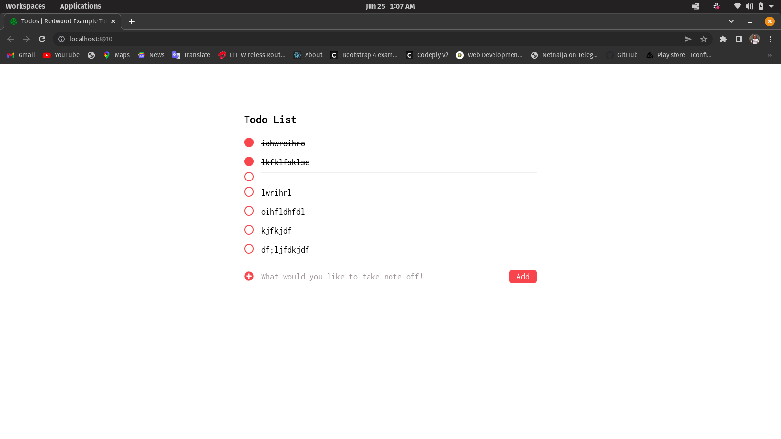 RedwoodJS final project