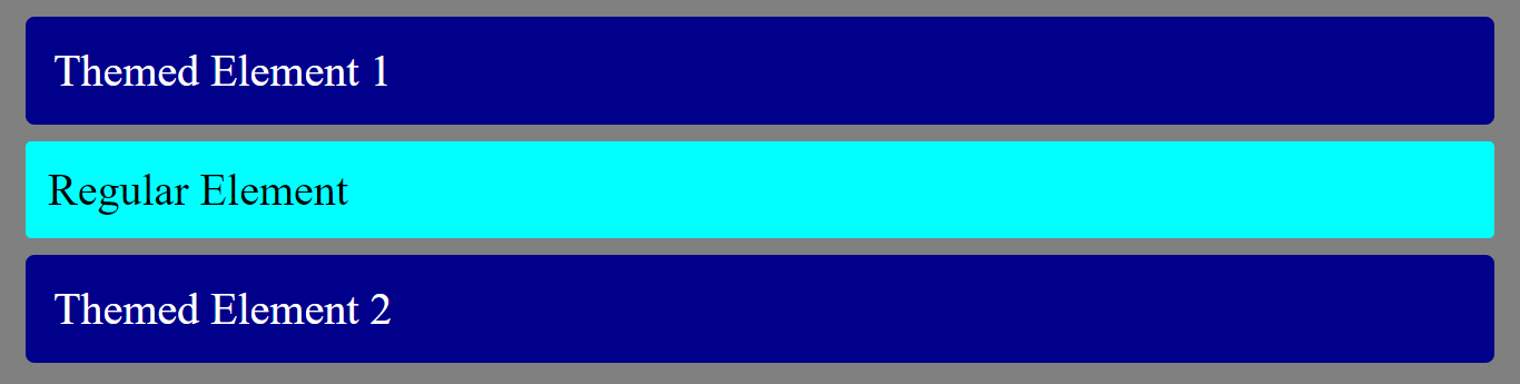 Theming specific elements