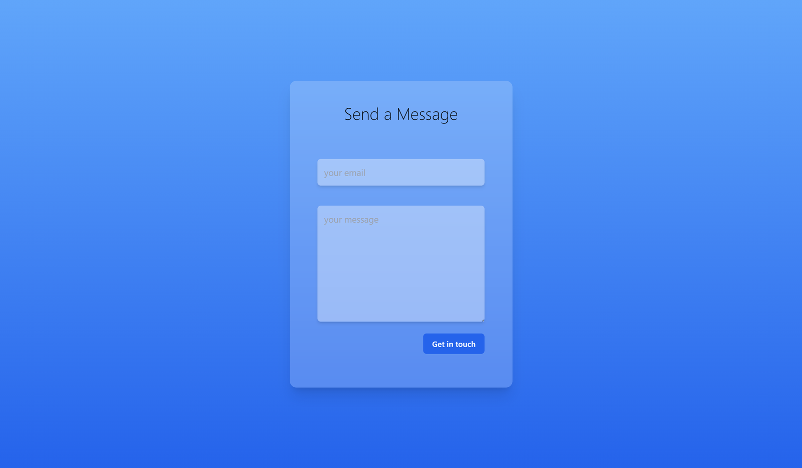 contact form
