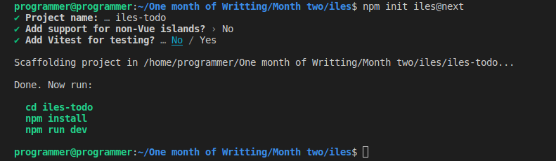 Creating an Iles project
