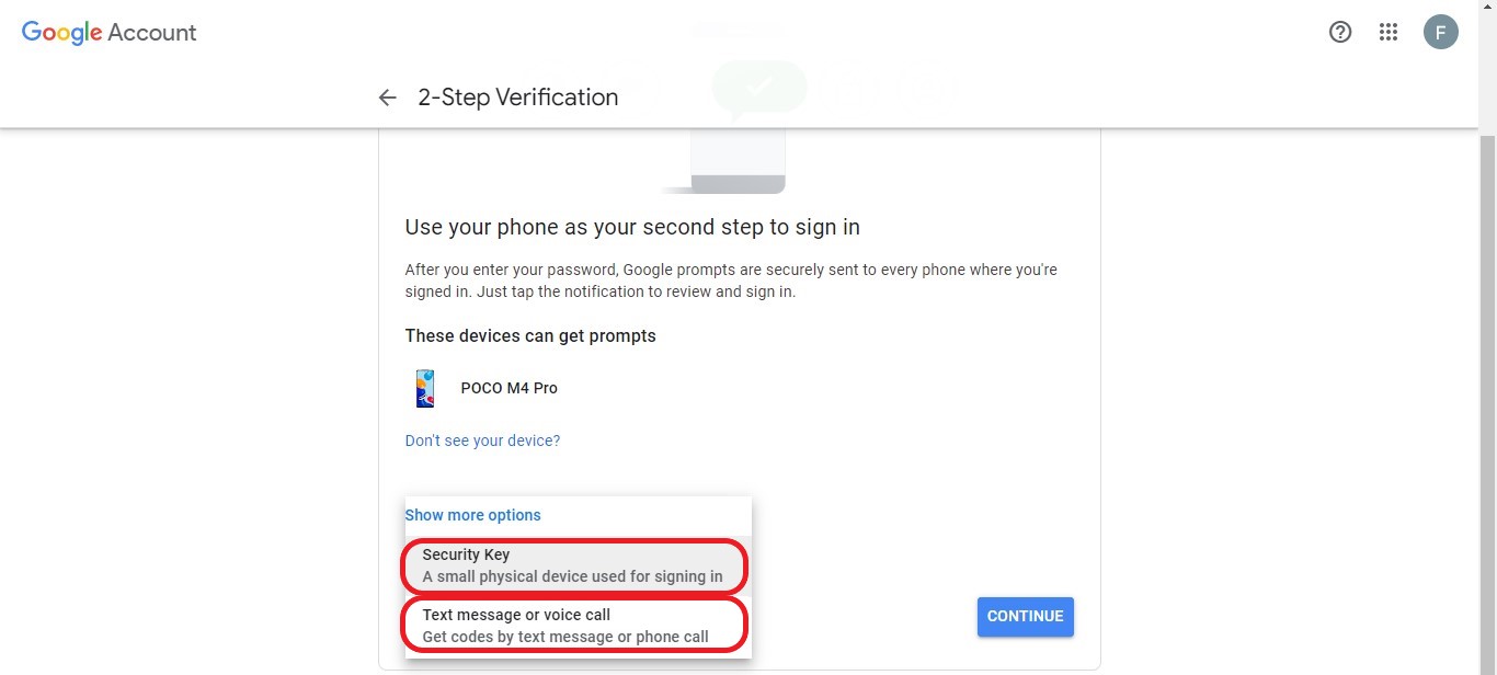 2-Step Verification Option