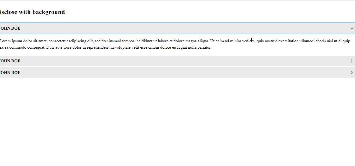 agnostic disclose button component
