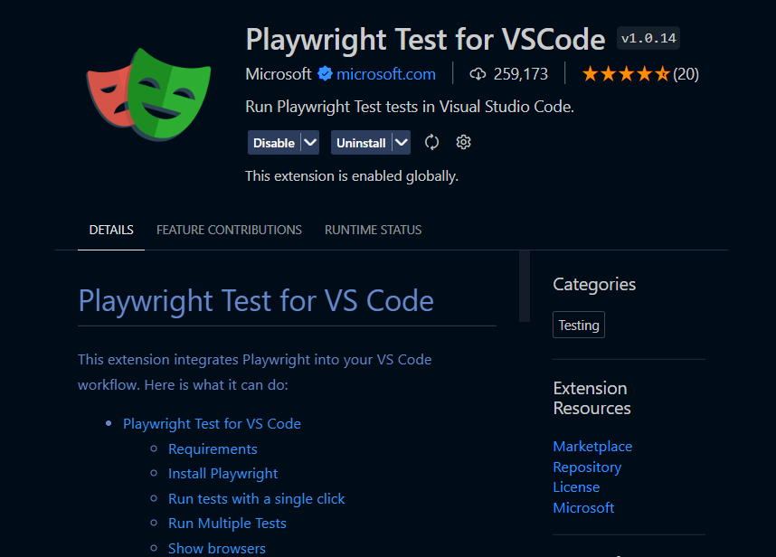 Playwright Test for VSCode