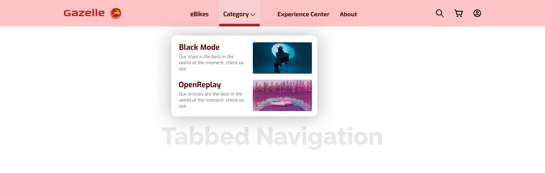tabbed nav