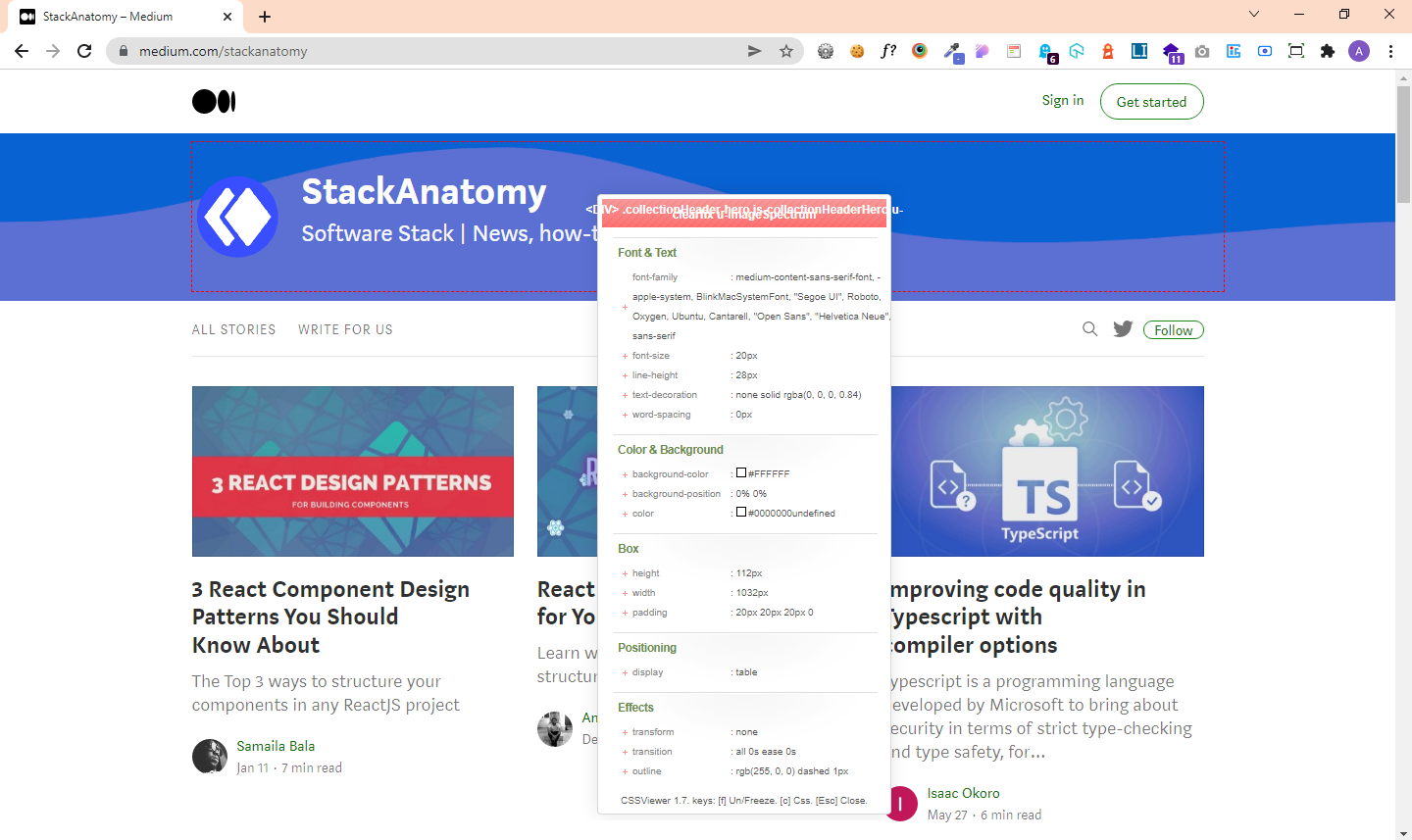 CSS Viewer