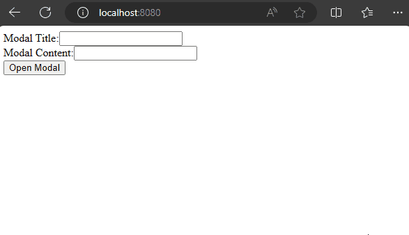transition on modal
