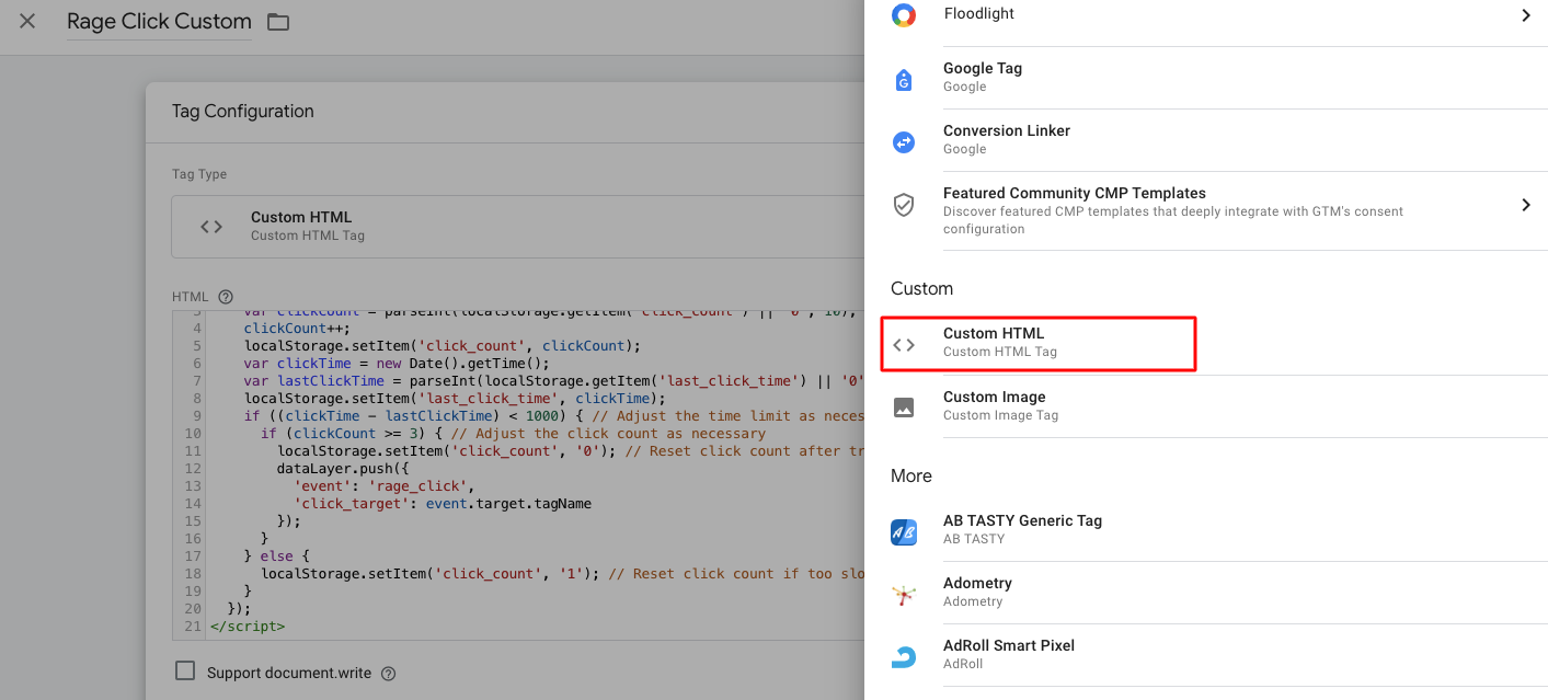 Custom HTML Tag 