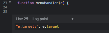 add log point