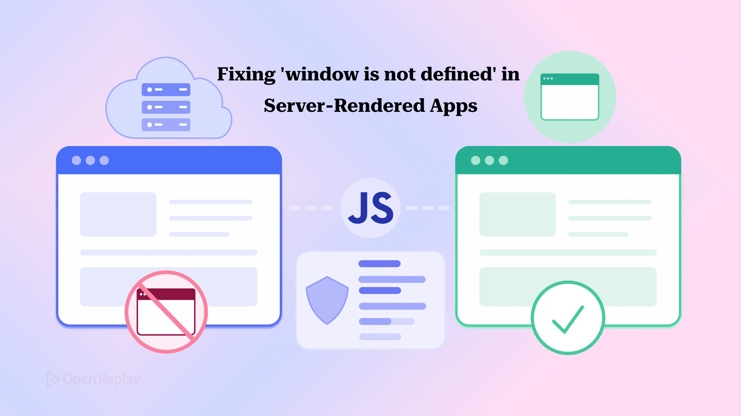 Fix window is not defined errors in server-rendered apps with on-mount hooks, typeof window guards, and client-only imports for dependencies.