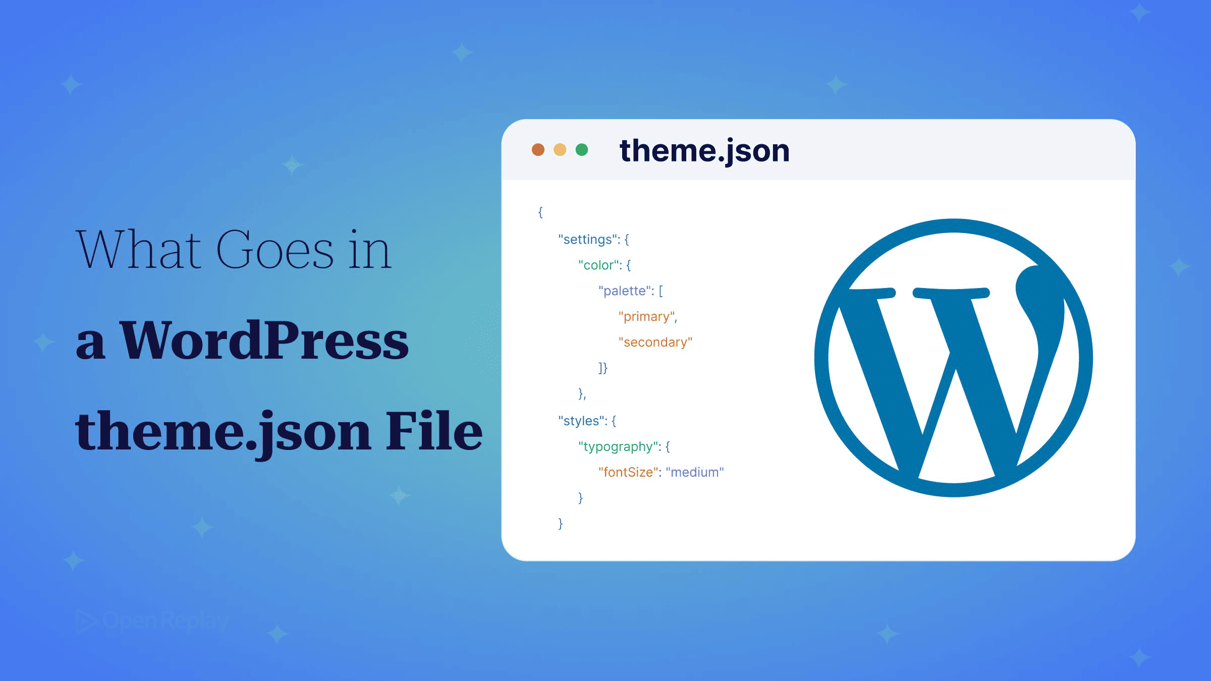 See what belongs in a WordPress theme.json file, how settings and styles generate CSS variables, and how presets, custom CSS, and child themes work.